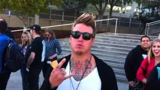 Papa Roach - Signing and talking after YouTube concert. San Bruno, CA, USA. 23-Oct-2012