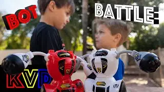 ULTIMATE Robot Battle - Legendary TOY Review - Kids resolve conflict by playing with toys!
