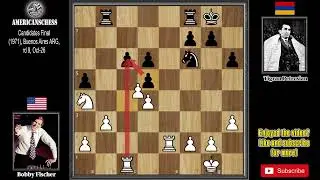 Bobby Fischer vs Tigran Petrosian. Candidates Final 1971 [Chess Game]