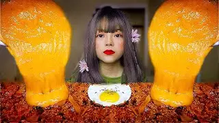 ‼️FIRE KIMCHI FRIED RICE w/CHEDDAR CHEESE, CHEETOHS OCTOPUS HOTDOG 깍두기 김치 볶음밥, 치토스 핫도그, 치즈 소스 먹방 ~🚨