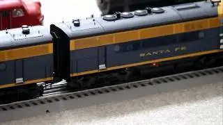 Lionel Legacy F3 AA Postwar Scale Santa Fe Blue Cat Whiskers 6-34635