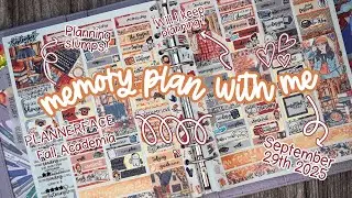 Planner Slumps SUCK | Memory Plan With Me | Fall Academia [Plannerface] | 29th September 2025 | AD