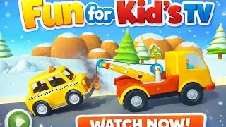 Broken Taxi Rescue by Tow Truck | Kids Cartoon Cars | #funforkidstv