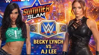 WWE 2K24 AJ Lee vs Becky Lynch | Full Match (Smackdown Womens Championship)