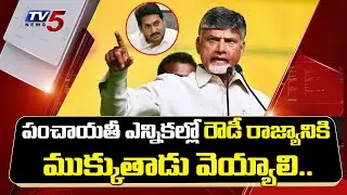 Chandrababu Naidu Video Conference To TDP Leaders Over Local Body Elections | TV5 News