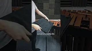 Here's why BLACK TOWELS can change your percussion setup game 🤌🏻😌 #percussion #marimba