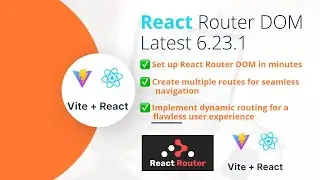 Master React Router DOM Like a Pro: Complete Setup & Multi-Route Example! || React Router Dom 6.23.1