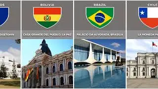 Presidential Palace in Different Countries.