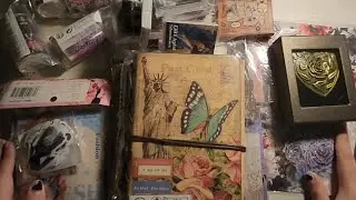ASMR journaling haul from Shein, Aliexpress, & Temu background noise, paper and plastic sounds