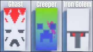 ✔ Minecraft: 3 Easy Banner Design [Part 31]