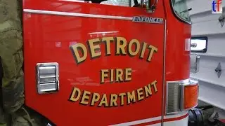 Detroit Fire Department Inhouse Visit E-50, L-23, M-15, C-9, 2014.