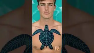SEA TURTLE AND TATTOO #tattoo #curiosidadesanimales #datoscurisos #datos #tatuadoresmexicanos #facts