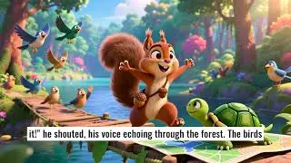 The Brave Squirrel and the Hidden Bridge | Adventure Story for Kids | Luna Star Kids Stories 🌉🐿️