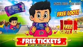 😱 Win FREE ICC T20 World Cup 2026 Tickets + Gift Box 🎁 |🏏 Royal Stag Loot Offer Today😱