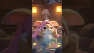 A RABBIT LOUNGING in serene Hot Spring🫣.#shorts #viralvideo #viral #mrbeast #youtube