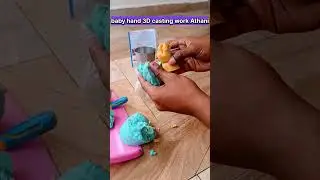 baby hand 3D casting work #explorepage#artist #sculpture #worship#babyhandcasting#gifts #viralshorts
