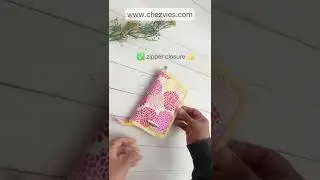 Hydrangea Passport Wallet for 4 #chezvies #etsyfinds #shorts