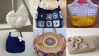 Latest fashion designer bag handmade crochet bag design most beautiful and outstanding design