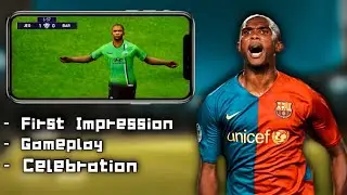 S. ETO'O 💥 FIRST LOOK/IMPRESSION | GAMEPLAY | CELEBRATION 🔥 | PES 2021 | MOBILE | NEW ICONIC MOMENT