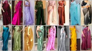 Newly Trending Plain Saree Design Ideas for Girls 2025