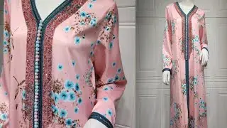Jalabiya for Women Long Floral Arabic Dress||#shorts