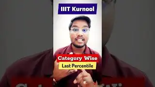 IIIT Kurnool😱 Cut Off percentile JEE Mains 2024 | IIIT Cutoff Percentile 2024 | JEE Mains 2024