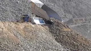 Dumping Mine Waste near Ruth, Nevada