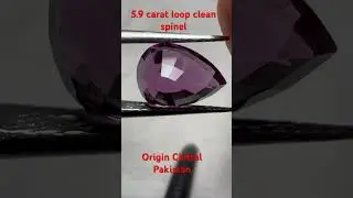 5.9 carat loop clean faceted spinel cut gemstone from Afghanistan