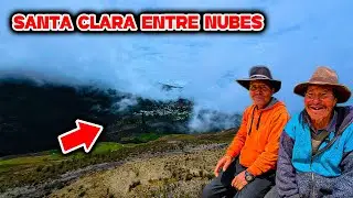 El Misterioso PUEBLO de ANCASH CUBIERTO por NUBES  y Rodeado de Tierra Rojo - Santa Clara