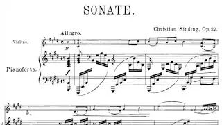 Christian Sinding - Violin Sonata No. 2, Op. 27 (1895)