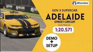iRacing ADELAIDE Street Circuit (Australia) 1:20.571 GEN 3 V8 SUPERCAR