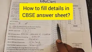 How to fill details on First page of CBSE BOARD answer sheet 2025 #CBSE_CLASS_10