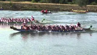 GB Senior B Dragon Boat Racing Team Euro's 2014 200m Heat 1