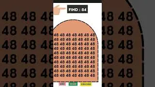 Can you Find &ldquo;84&rdquo; in 5 Seconds #viralreels #quiz #eyesightchallenge #eyetest #emojichallenge