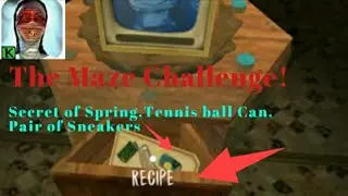 The use of  (Spring, Tennis ball Can,Sneakers)Recipe||Evil Nun Gameplay||