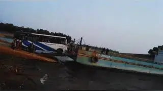 SGMT CO.LTD bus entering SIGANDHUR barge Near SAGARA.