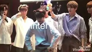 [170815] Wanna One dancing and singing to BLACKPINK songs