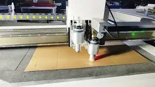 Cardboard Box Carton Cutting Machine  Cnc Oscillating Knife Cutter for Corrugated V-groove Creasing