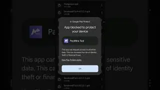 how to fix app blocked to protect your device issue