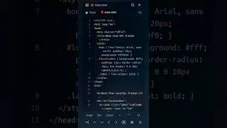 Real-Time GPS Tracker using HTML, CSS & JavaScript | Live Location Tracking Without API