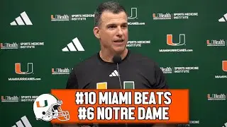 Mario Cristobal Postgame Press Conference After Win Over #6 Notre Dame
