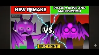 New Remake Vs Phase 9 Alive and Meladiction Sprunki -