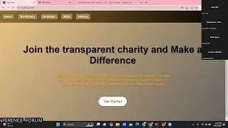 PRESENTATION ON TRANSPARENCY IN CHARITY USING BLOCKCHAIN