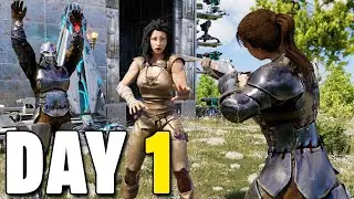 We Raided Our OLD TRIBEMATES On Day 1 - ARK PvP
