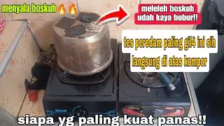 🛑 tes peredam langsung dibakar | lebih kuat aspal atau bahan butyl rubber ❗❗