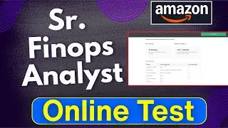 Amazon Sr FinOps Analyst L3 Online Assessment Latest Pattern | Sr Finops Analyst Interview Questions