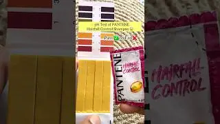 👉pH Test of PANTENE SHAMPOO⁉️😱Pass✅or Fail❌?#shorts#shortsfeed #explore#ytshorts