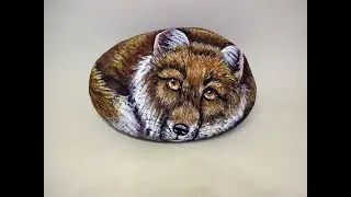 COMO PINTAR PIEDRAS CON ZORRO PASO A PASO   Pedreta de Riu 7 by Susana Puig