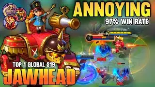 100% ANNOYING!! Jawhead Best Build 2021 | Top 1 Global Jawhead Gameplay | Mobile Legends✓