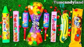Some Lot's of Candy Shandy and Sweets | Hourglass Toy | Jelly Unpacking | ASMR | Satisfying Video